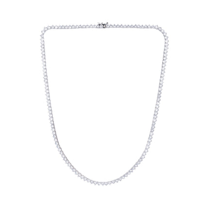 4mm Three-Prong Cubic Zirconia Tennis Chain