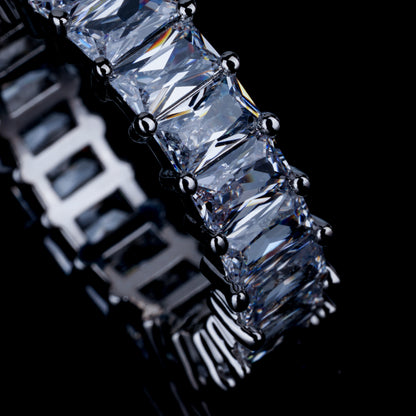 6mm Rectangular Cubic Zirconia Ring