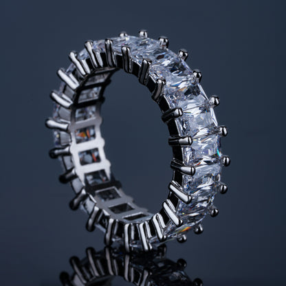 6mm Rectangular Cubic Zirconia Ring