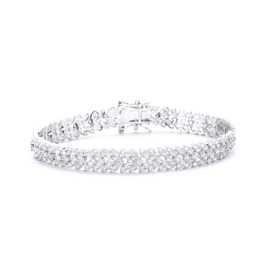 7mm Full-Diamond Cubic Zirconia Bracelet