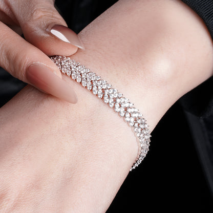 7mm Full-Diamond Cubic Zirconia Bracelet