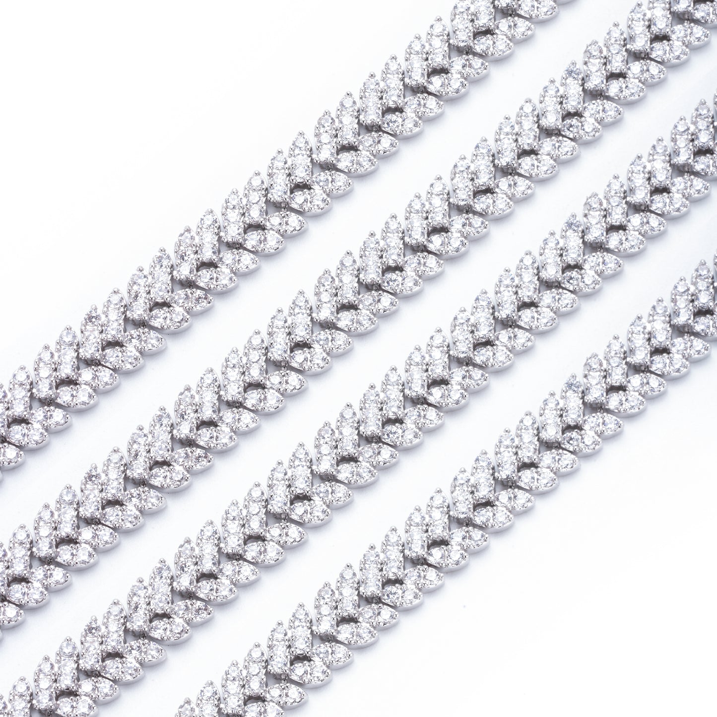7mm Full-Diamond Cubic Zirconia Bracelet