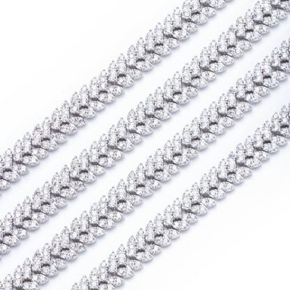 7mm Full-Diamond Cubic Zirconia Bracelet