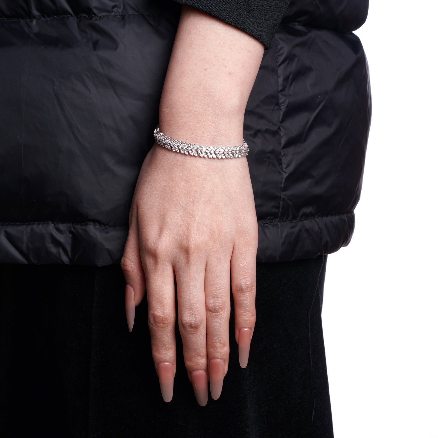 7mm Full-Diamond Cubic Zirconia Bracelet