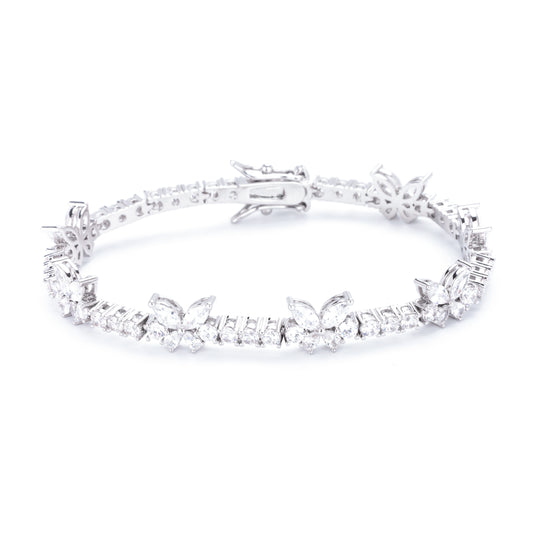 Butterfly Cubic Zirconia Tennis Bracelet