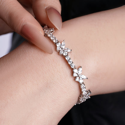 Butterfly Cubic Zirconia Tennis Bracelet