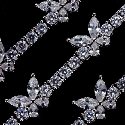 Butterfly Cubic Zirconia Tennis Bracelet