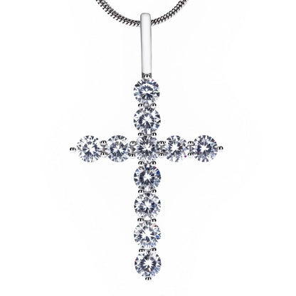 Classic Zircon Cross Pendant
