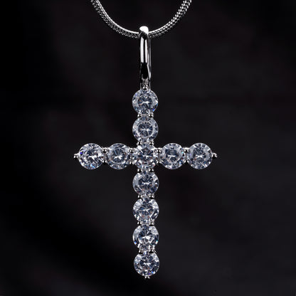 Classic Zircon Cross Pendant