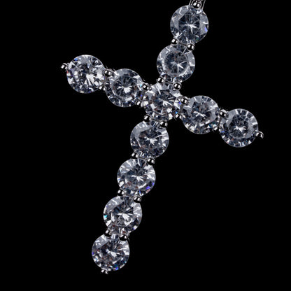 Classic Zircon Cross Pendant