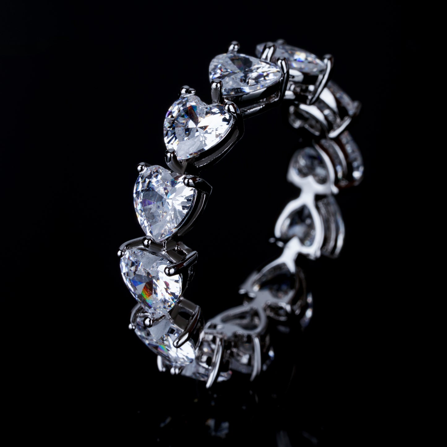Heart-Shaped Zircon Ring