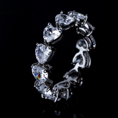 Heart-Shaped Zircon Ring