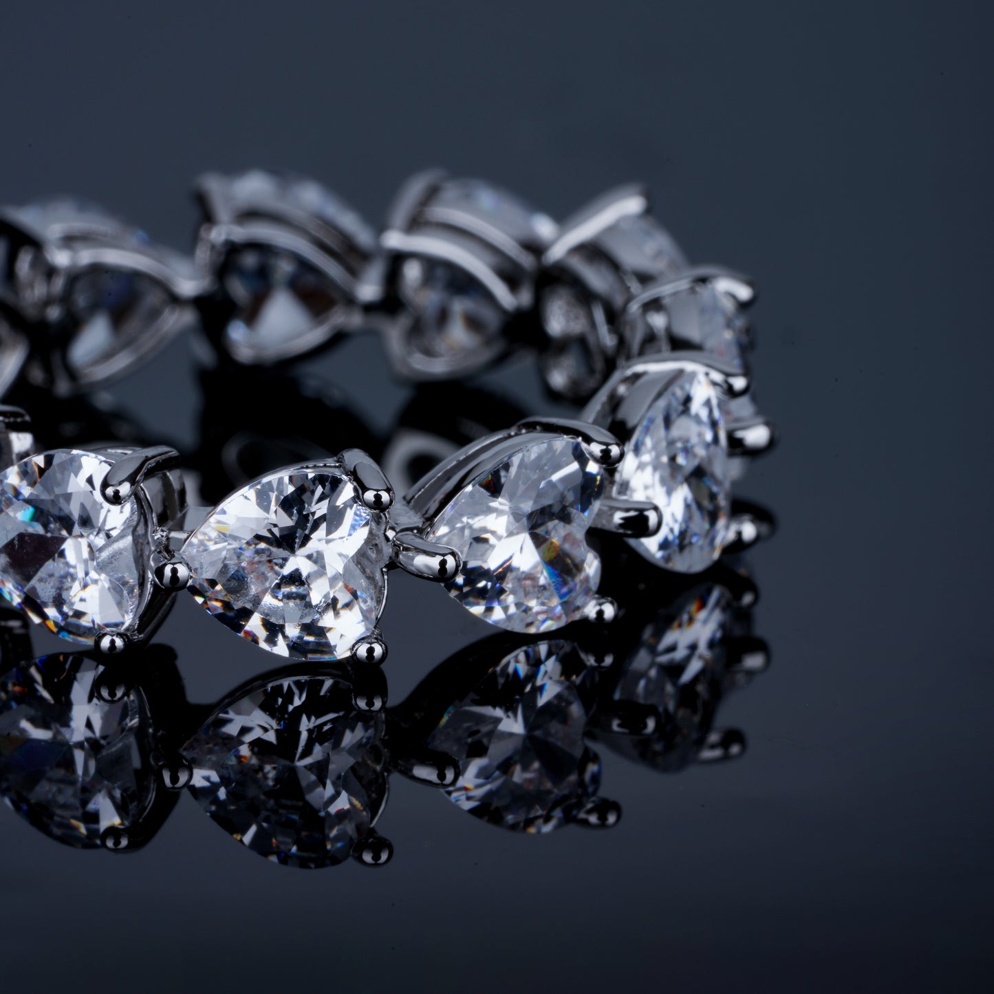 Heart-Shaped Zircon Ring