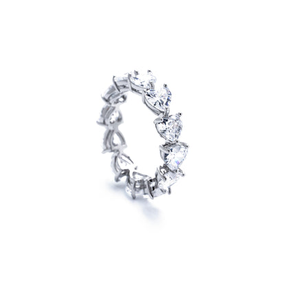 Heart-Shaped Zircon Ring