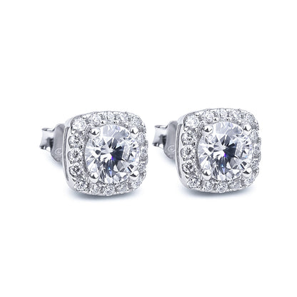 S925 5mm Cluster Stud Earrings