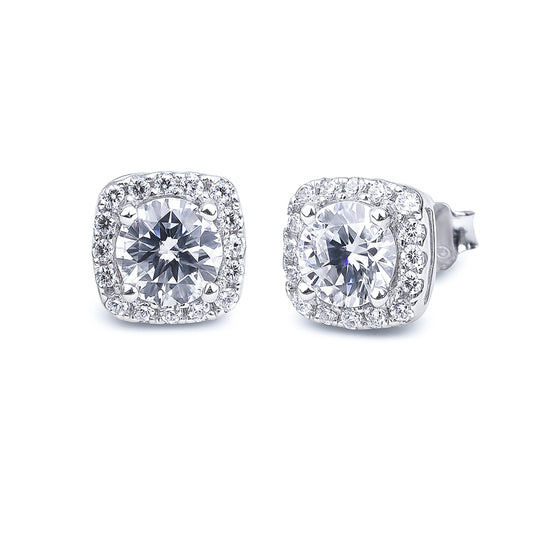 S925 5mm Cluster Stud Earrings