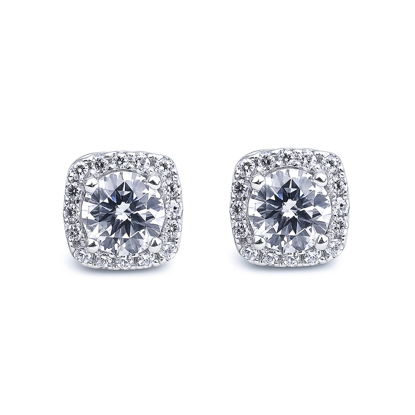 S925 5mm Cluster Stud Earrings