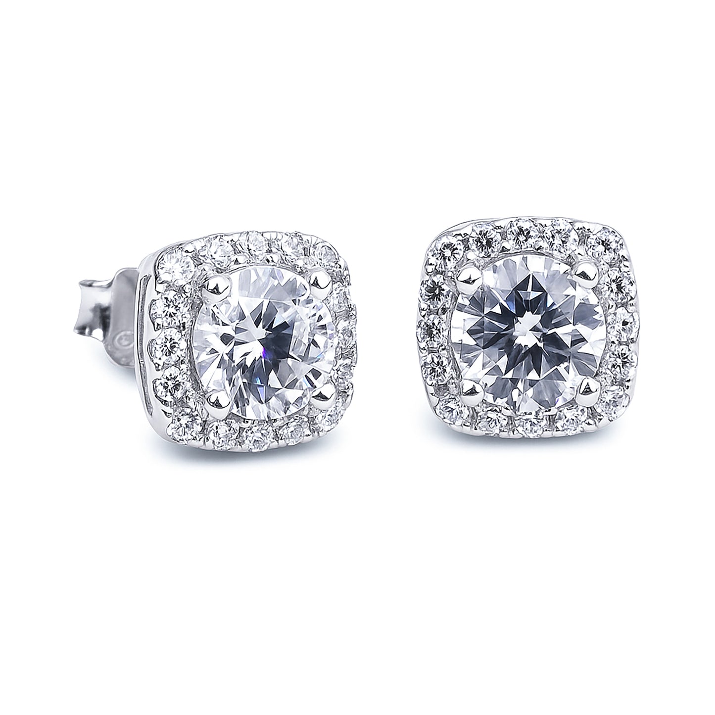 S925 5mm Cluster Stud Earrings