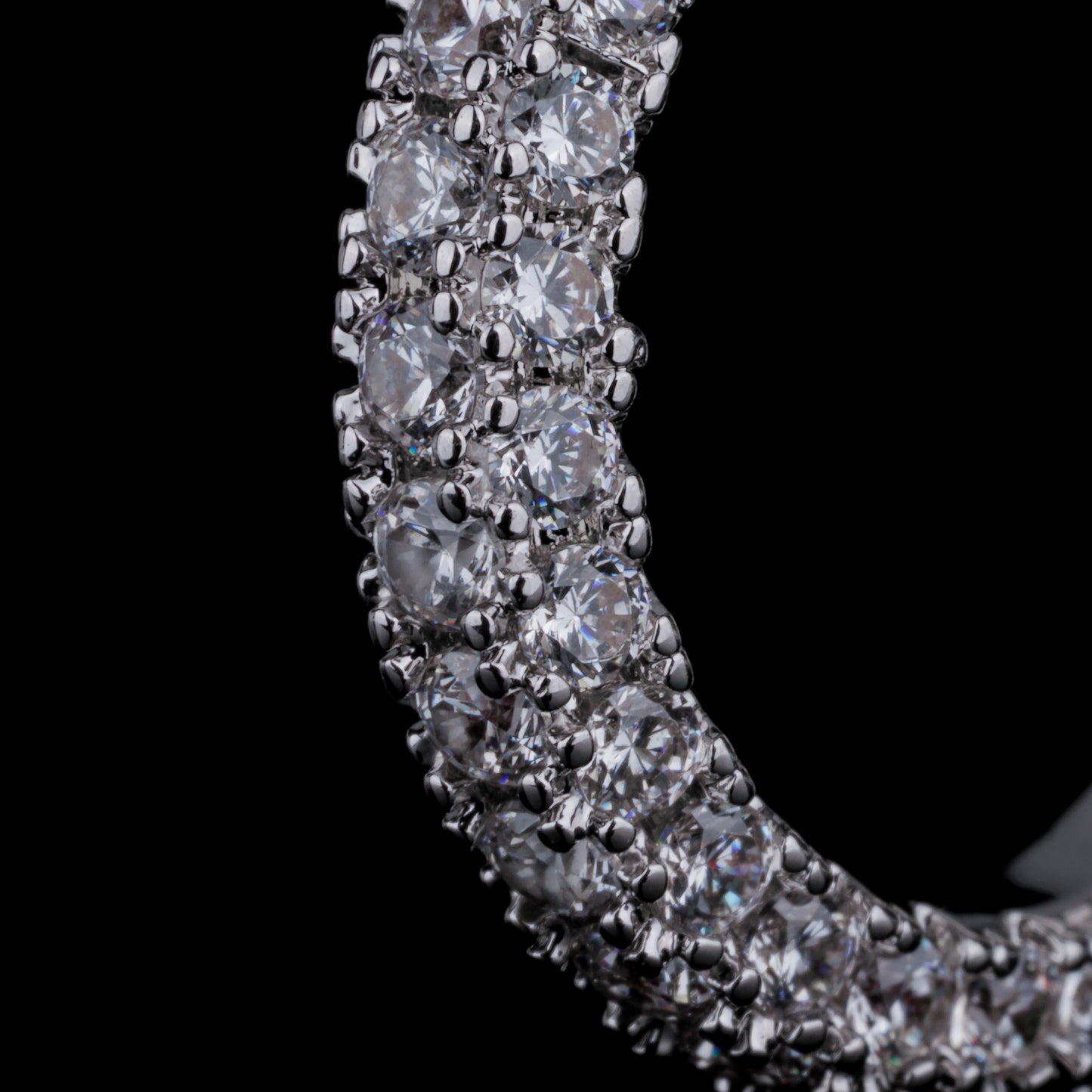 Three-Sided Zircon Ring