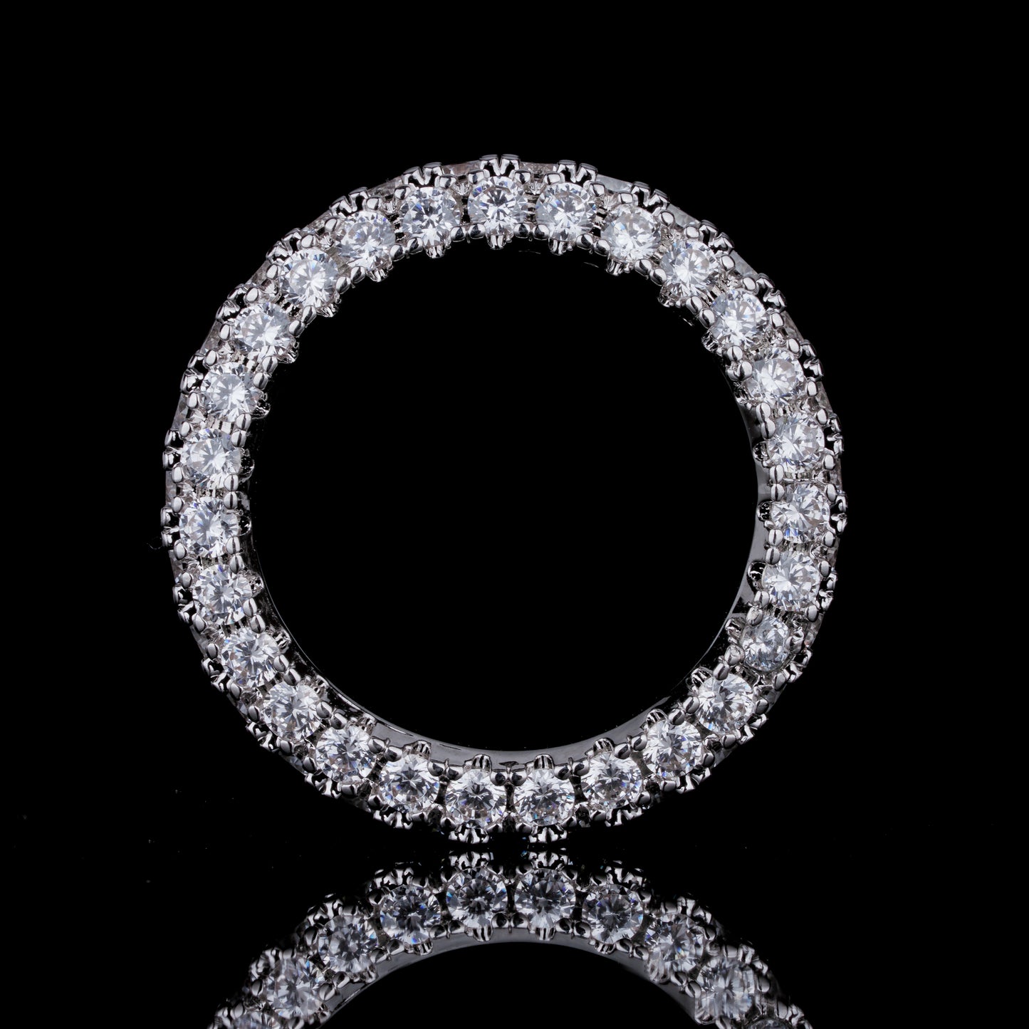 Three-Sided Zircon Ring