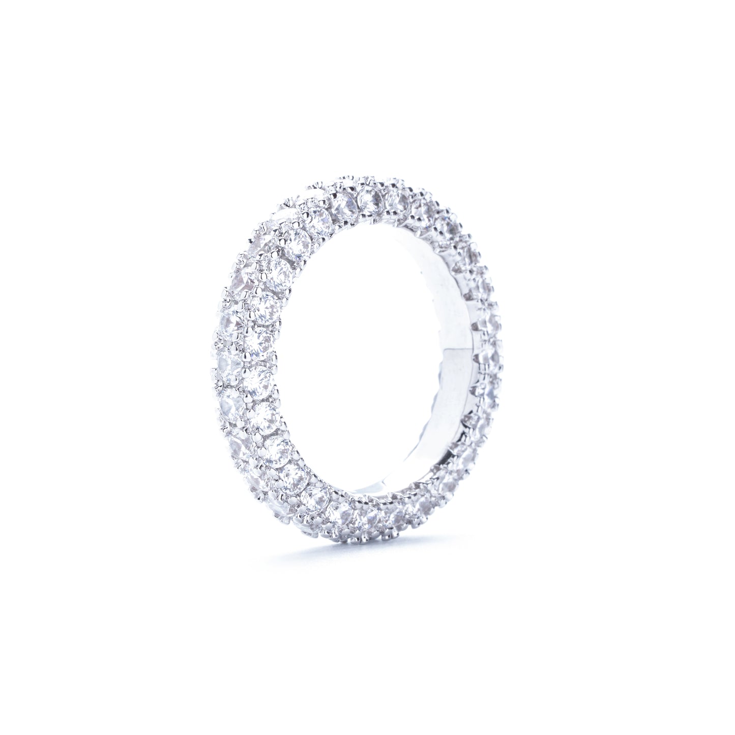 Three-Sided Zircon Ring