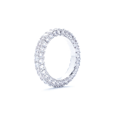 Three-Sided Zircon Ring