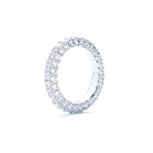 Three-Sided Zircon Ring